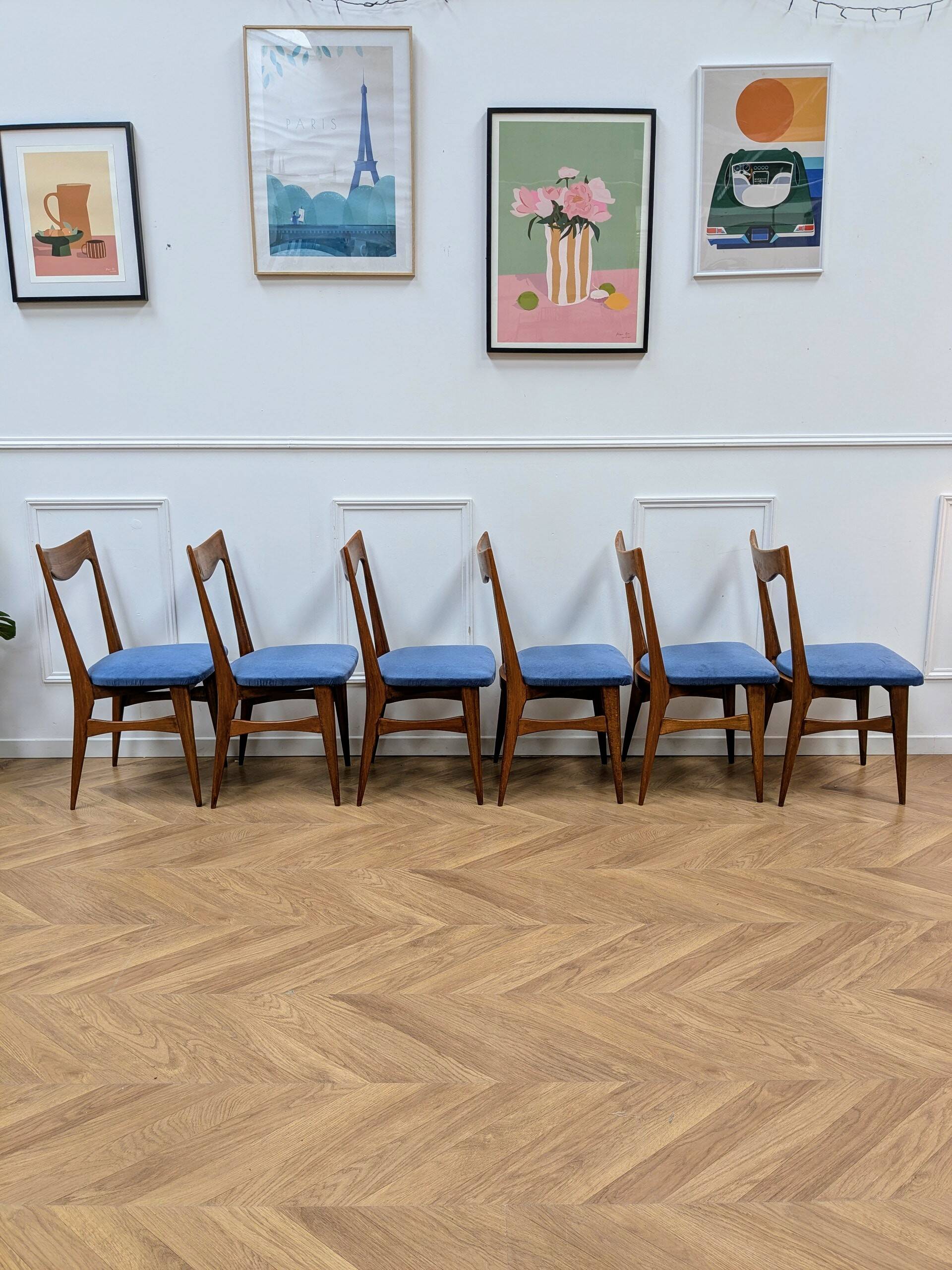 Set of 6 Scandinavian chairs