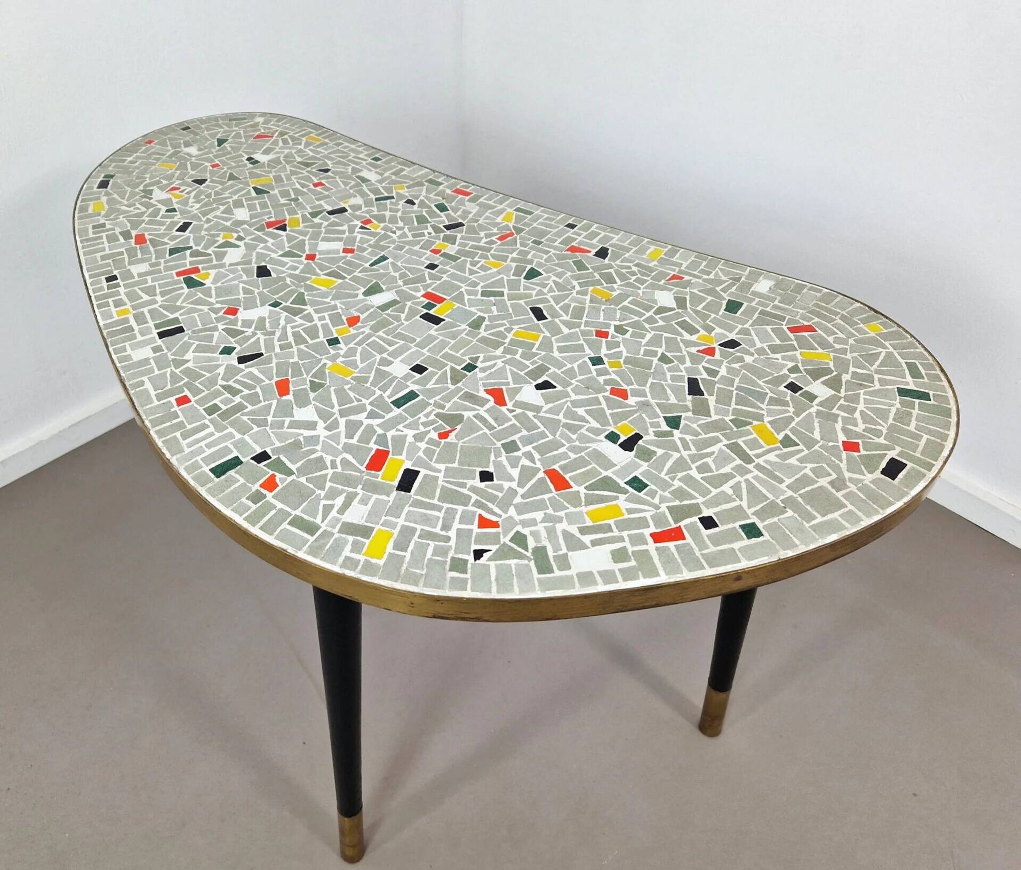 Mid-century mosaic coffee table