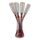 Flûtes à champagne dans leur vase