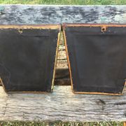 A series of 4 mahogany chairs with 19th th eme leather patties in good condition