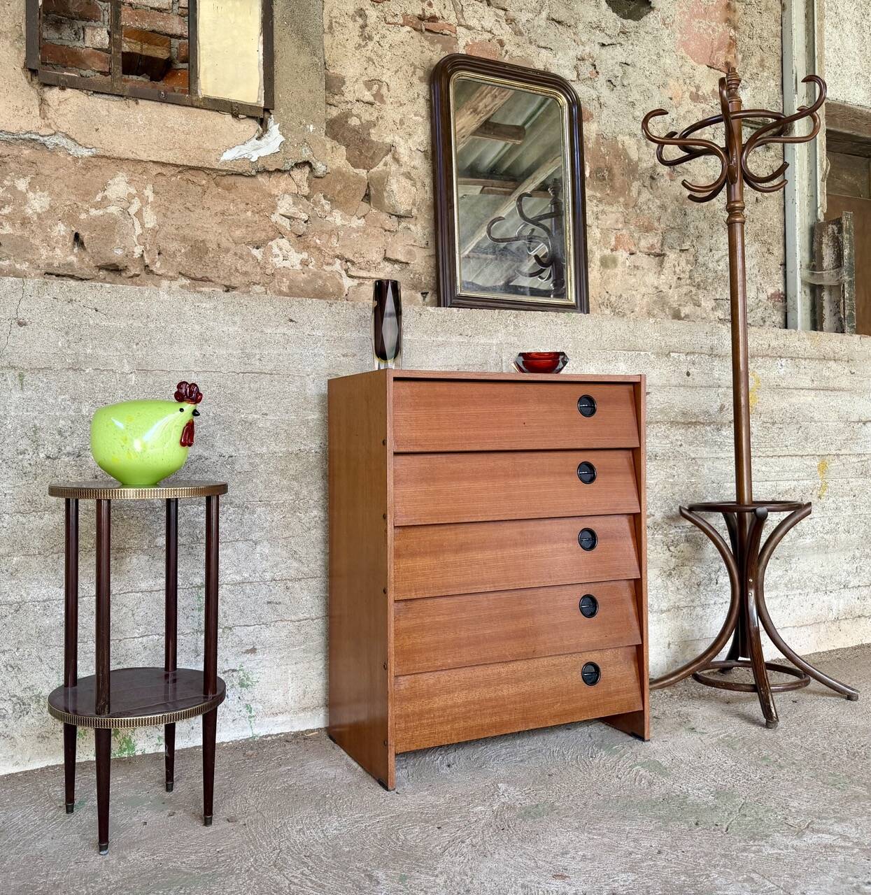 Vintage teak shoe cabinet – 1960s
