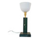 1940 Lamp Leather & Golden Brass Maison Chalmette in Paris Ht 55 cm