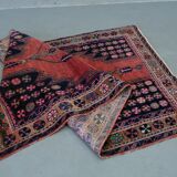 Antique hand-woven persian maslaghan rug, 1920s 254x135cm