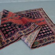 Tapis antique de maslaghan persan tissé à la main années 20 254x135cm