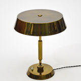 Lampe de bureau en laiton italienne vintage des années 1950 attribuée à Stilnovo