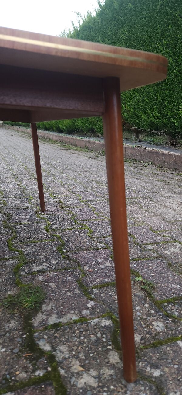 Table basse formica et bois massif