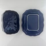 Blue Provençal butter dish