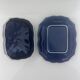 Blue Provençal butter dish