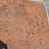 Old stool shoeshine chest / formica / 1950s