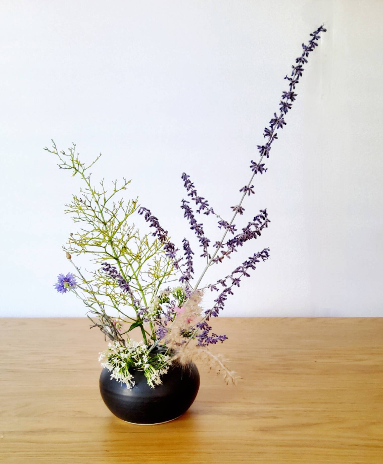 Black ceramic vase from Denmark