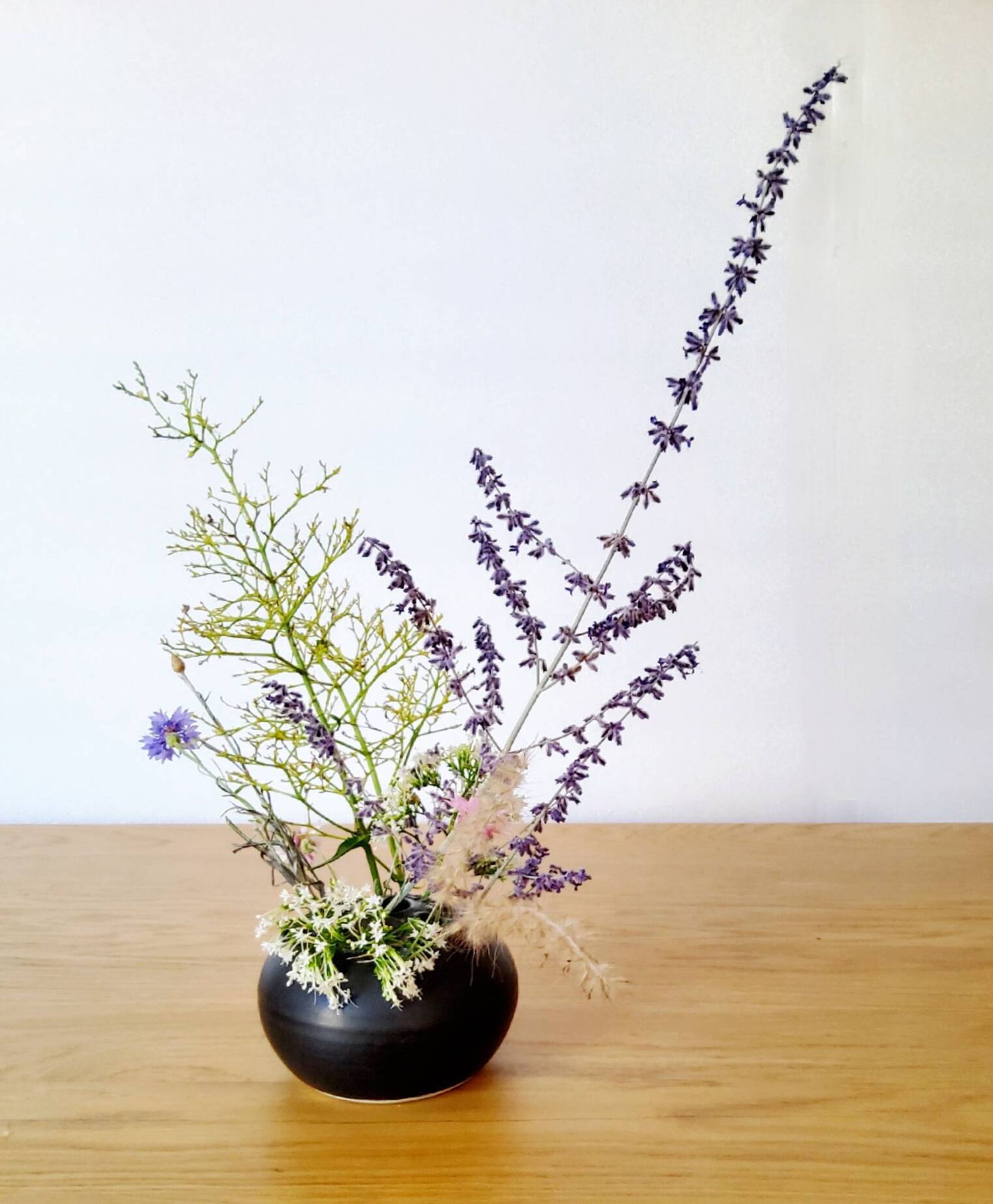 Black ceramic vase from Denmark