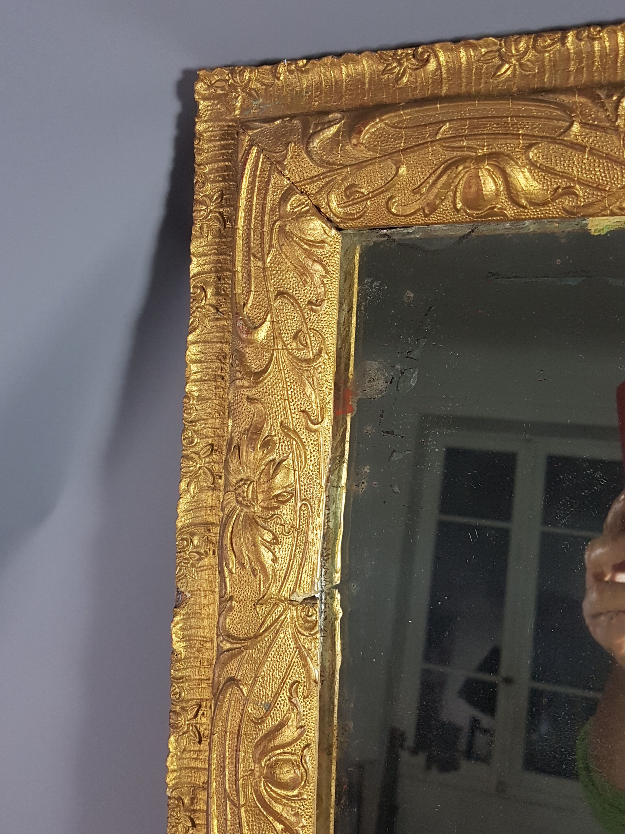 Old mirror, Art Nouveau 60x50 cm