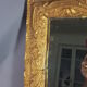 Ancien miroir doré Art nouveau 60x50 cm