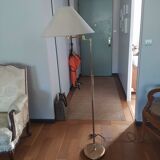 70s brass reading lamp with articulated arm Germany