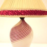 Dino Martens for Aureliano Toso Murano mezza filigrana table lamp from the 1950s