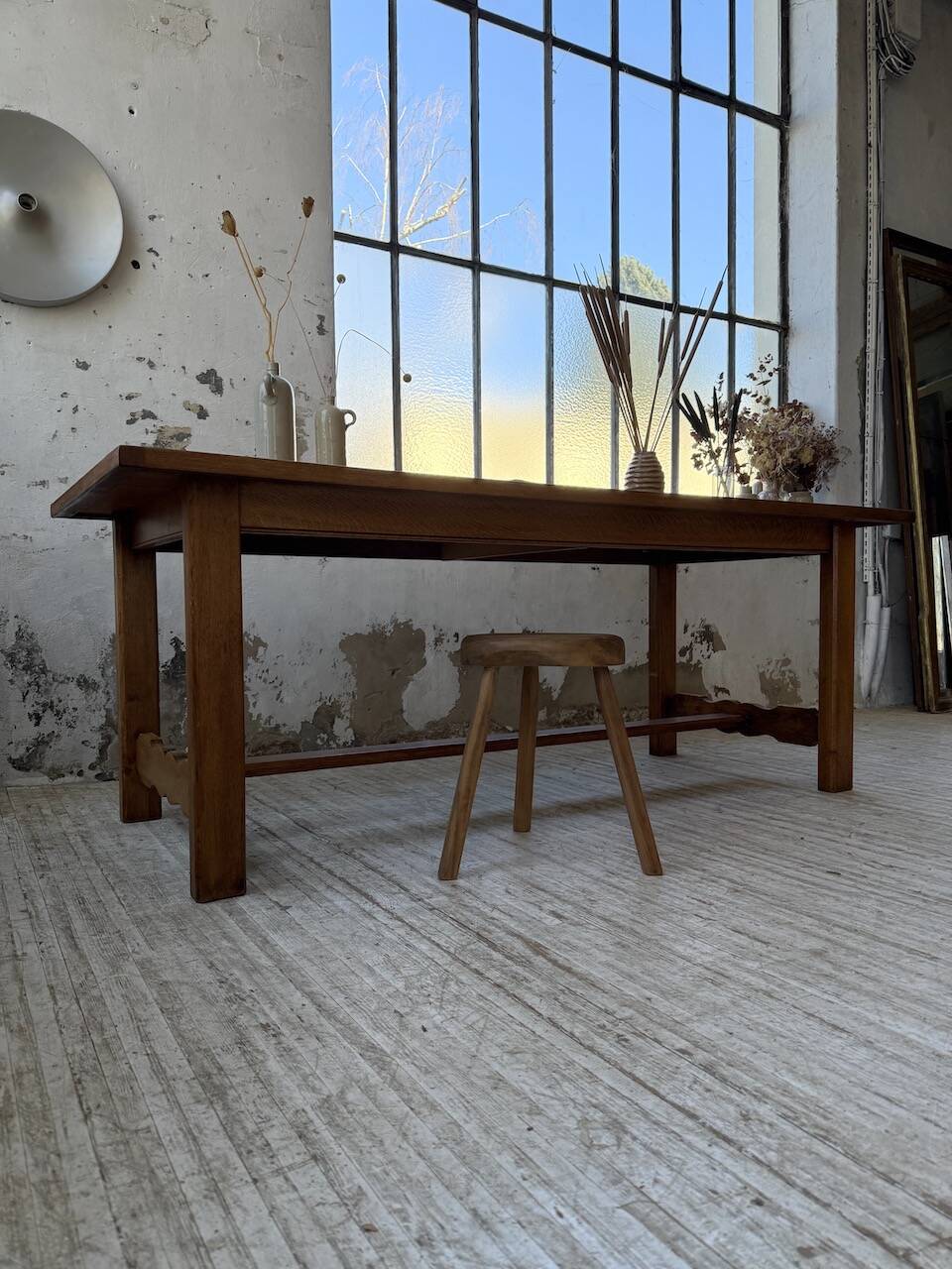 2m oak farmhouse table