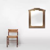 Sophisticated Belgo Chrome graphical mirror, Belgium ca. 1980