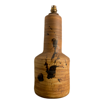 Ceramic lamp base, Poterie de la Colombe, height 40.5 cm, 1970