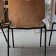 4 vintage school chairs, wood and metal