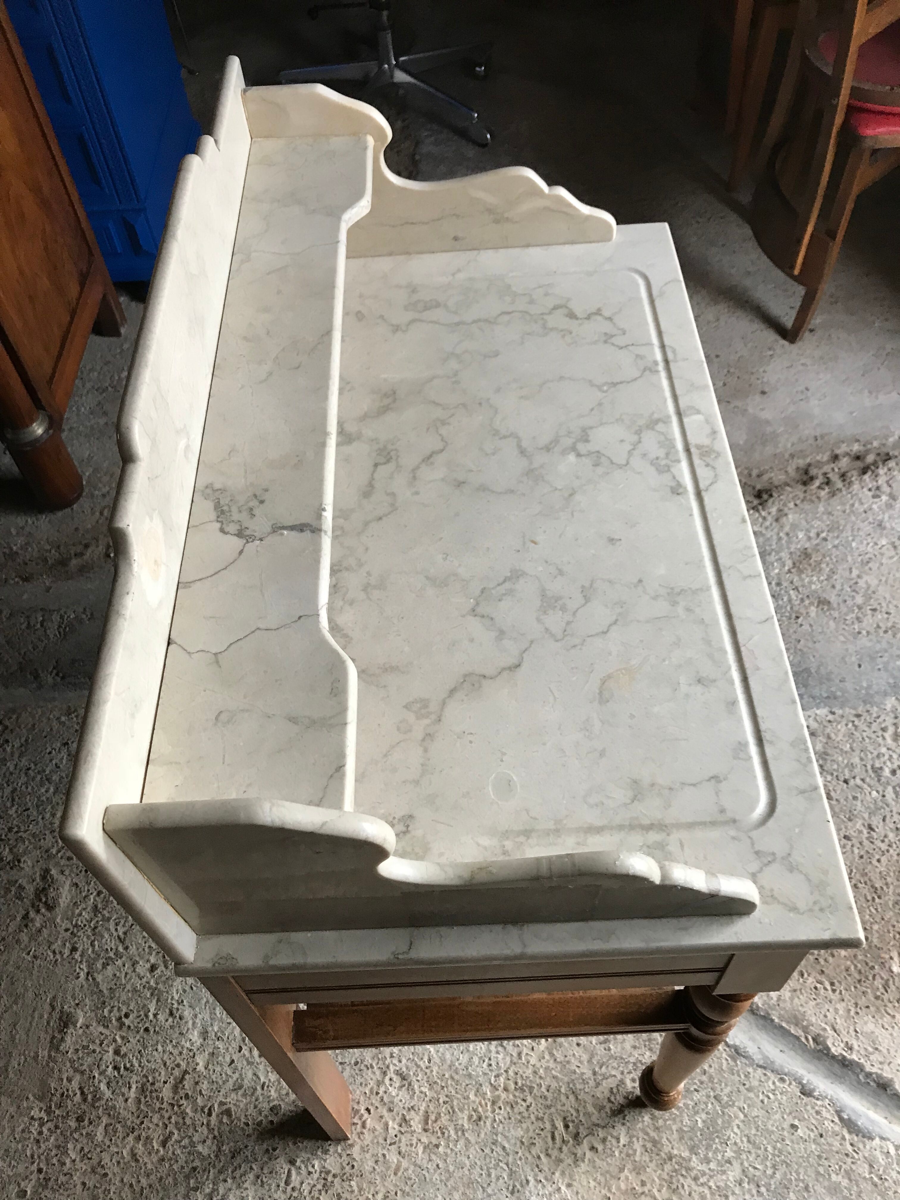 Old marble top vanity