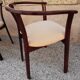 Suite de 4 fauteuils bois vintage années 80