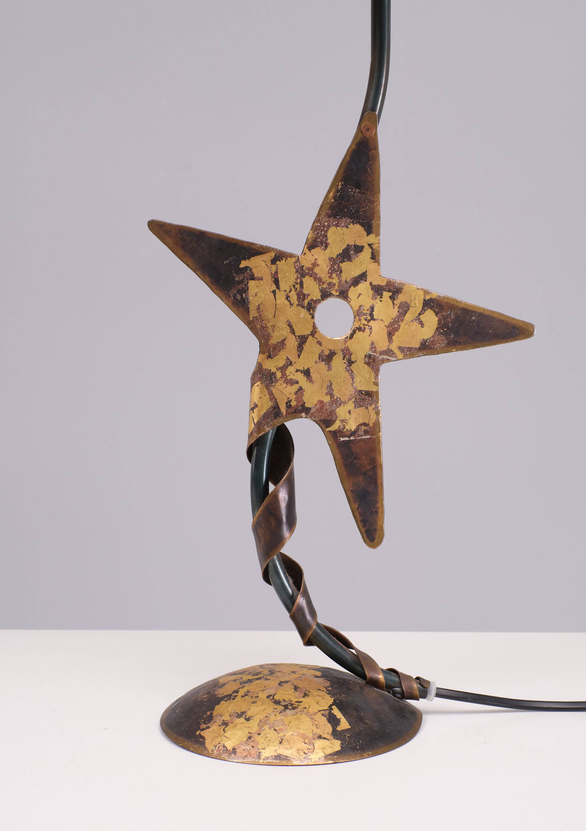Robert Kostka handmade Star Table lamp 1980s France