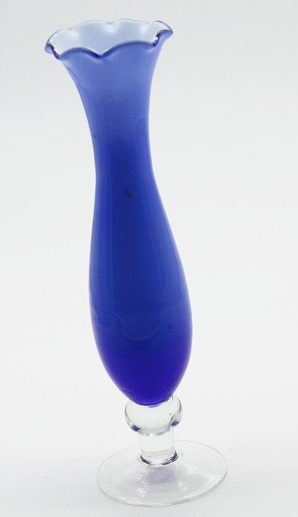 Blue opaline vase