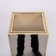 Floor lamp Pedestal Bronze Mirror Hollywood Regency 1970s