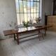 Table repas style drapière noyer 2m5/3m5 1900