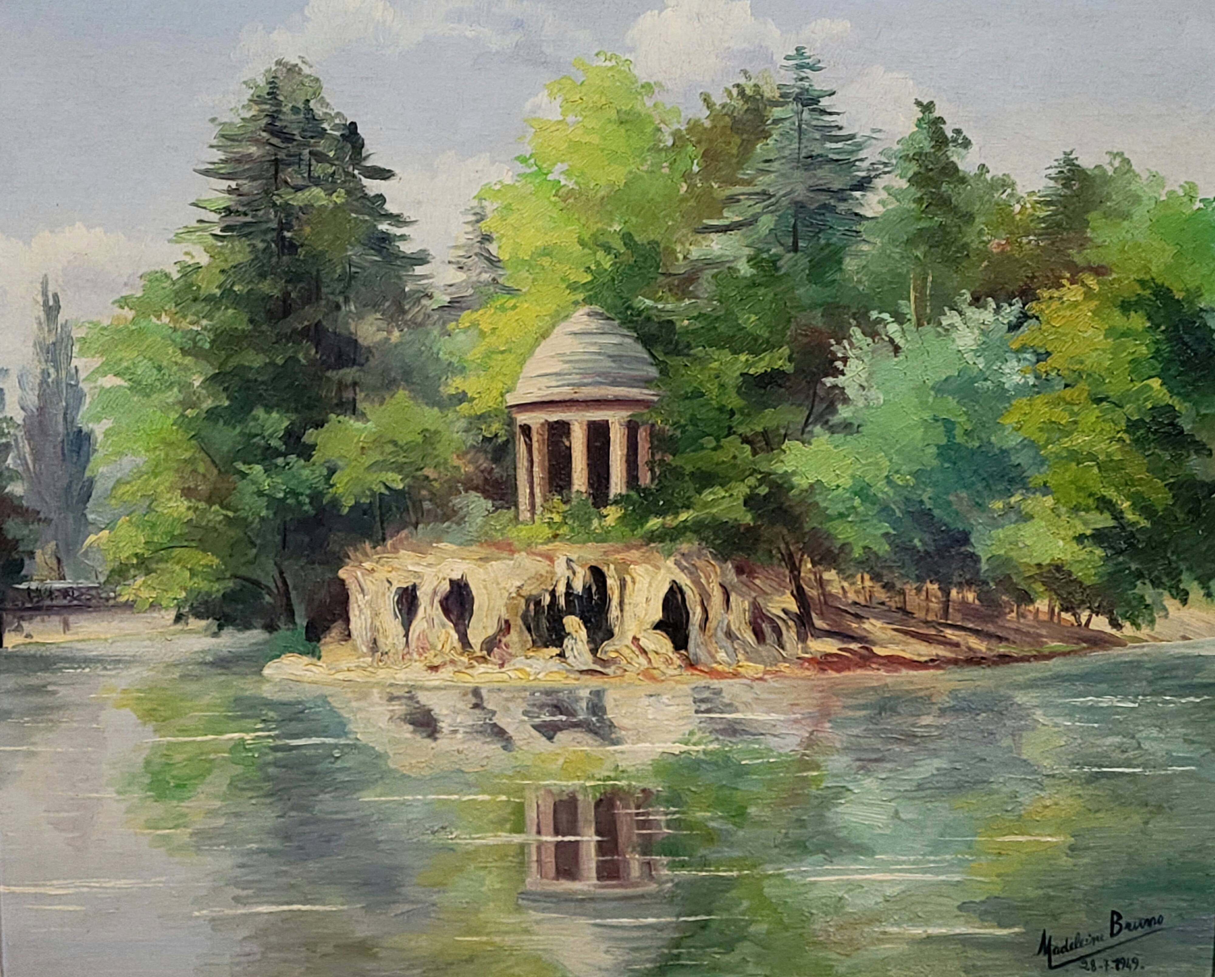 Madeleine Bruno: an old painting depicting a bucolic landscape.