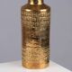 Gold lamp by Bitossi by Aldo Londi Sweden 1960