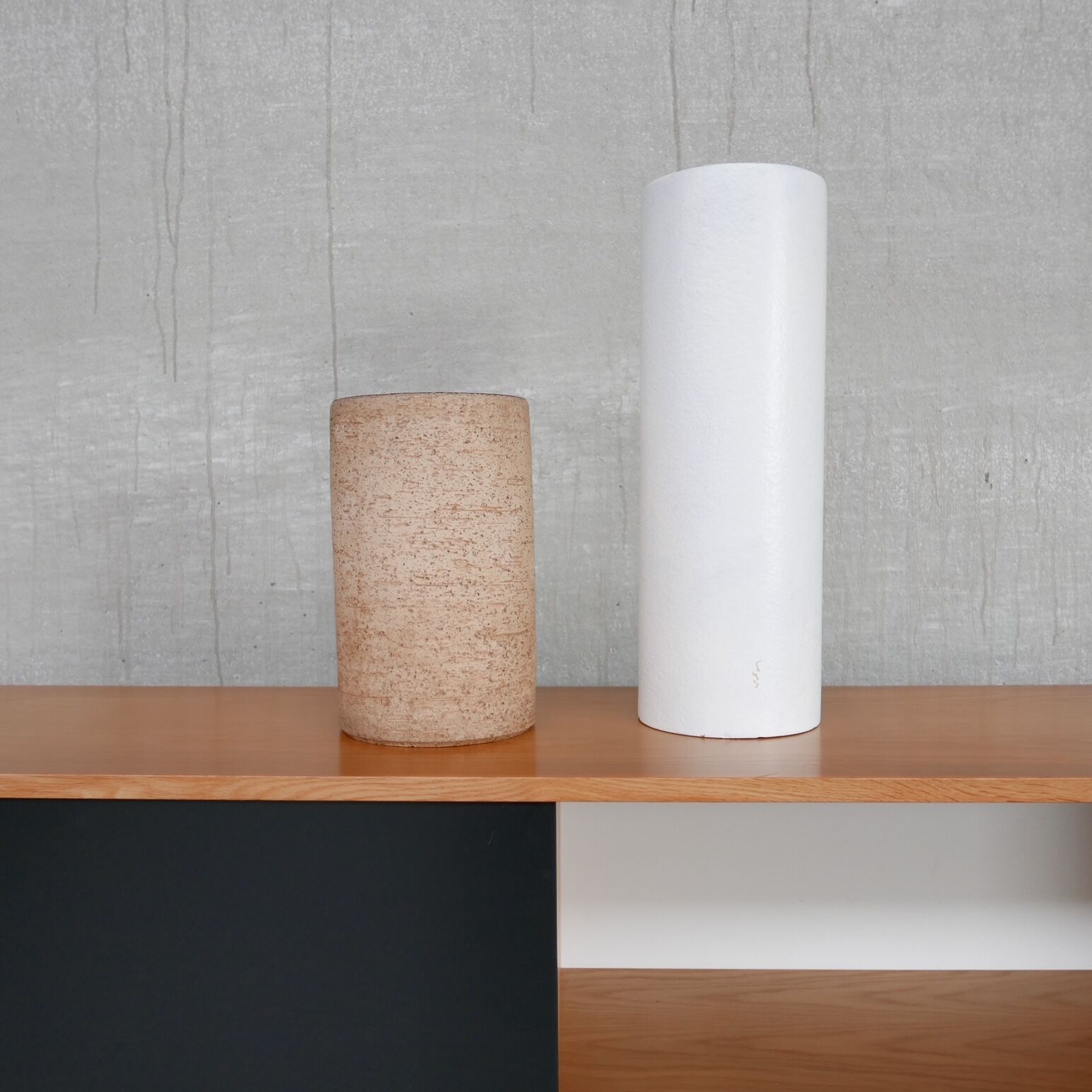 West german painted ceramic mid-century vase