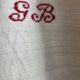 Pair of hemp tea towels, old linen