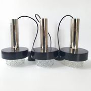 Suite de 3 suspensions vintage 1960
