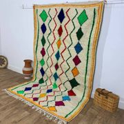 Tapis berbère marocain artisanal fait main 254 X 152 CM