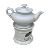 Teapot in white porcelain