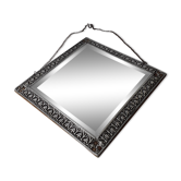 Miroir carré étain