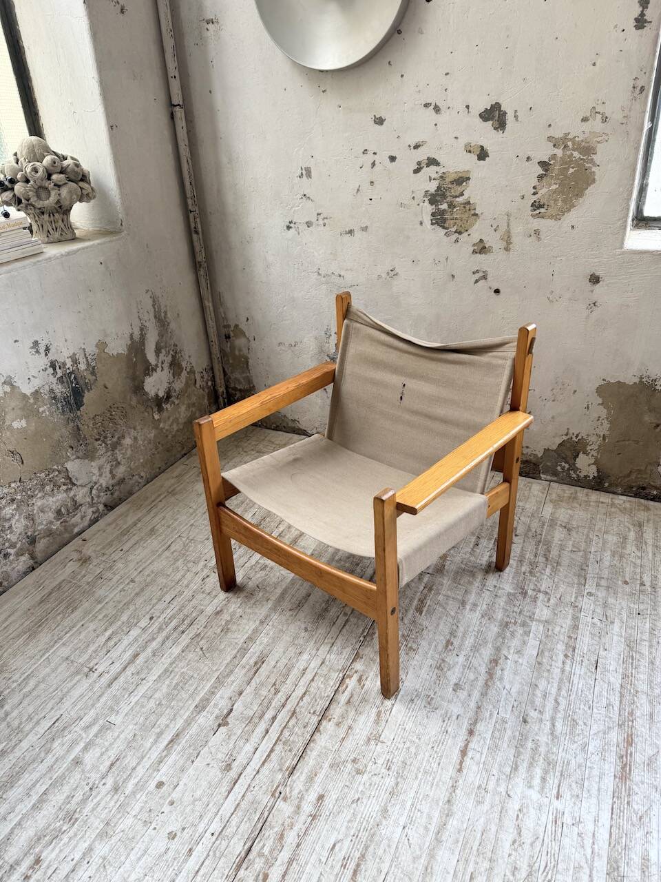 Safari chair in pine by Rold Rastad and Adolf Relling, 1960.