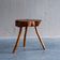 Table d'appoint en bois d'orme français vintage