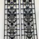 2 Art Nouveau / Art Deco grids art ironwork flower decoration