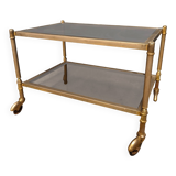Neoclassical style brass coffee table