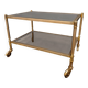 Neoclassical style brass coffee table