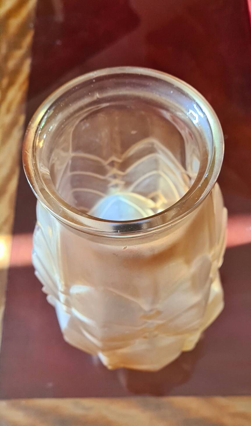 Art Deco opaline vase