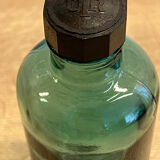 Petit flacon vintage bleu dark turquoise