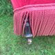 Napoleon III red velvet bench