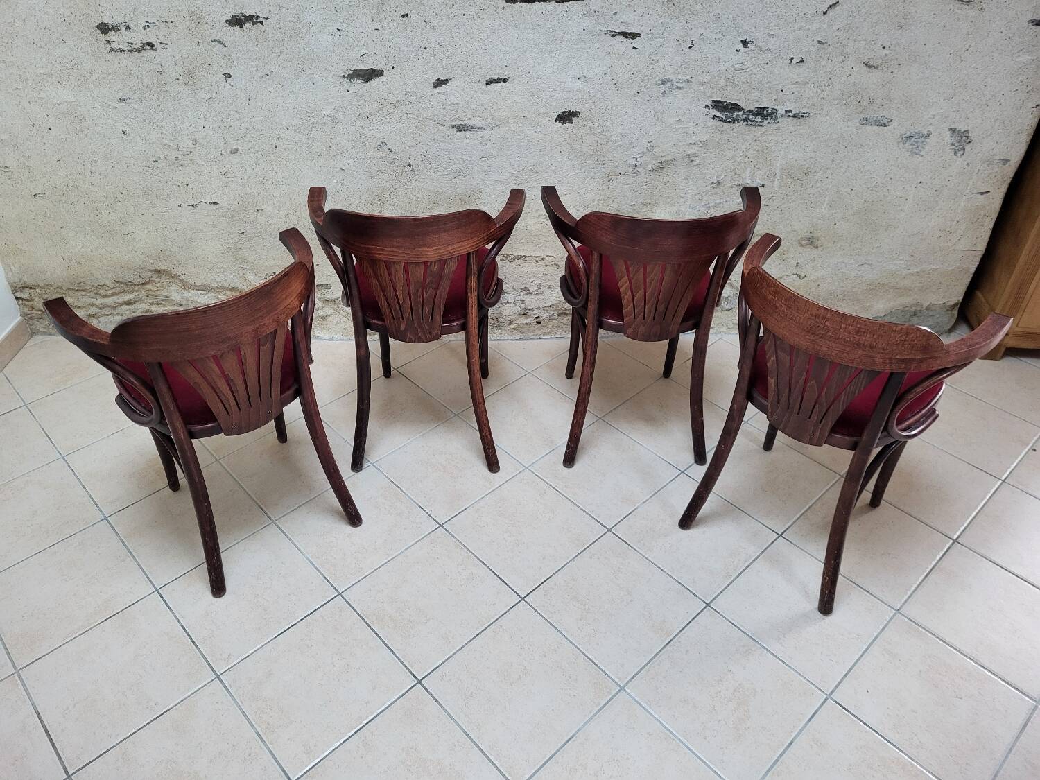 4 fauteuils bistrot bridge