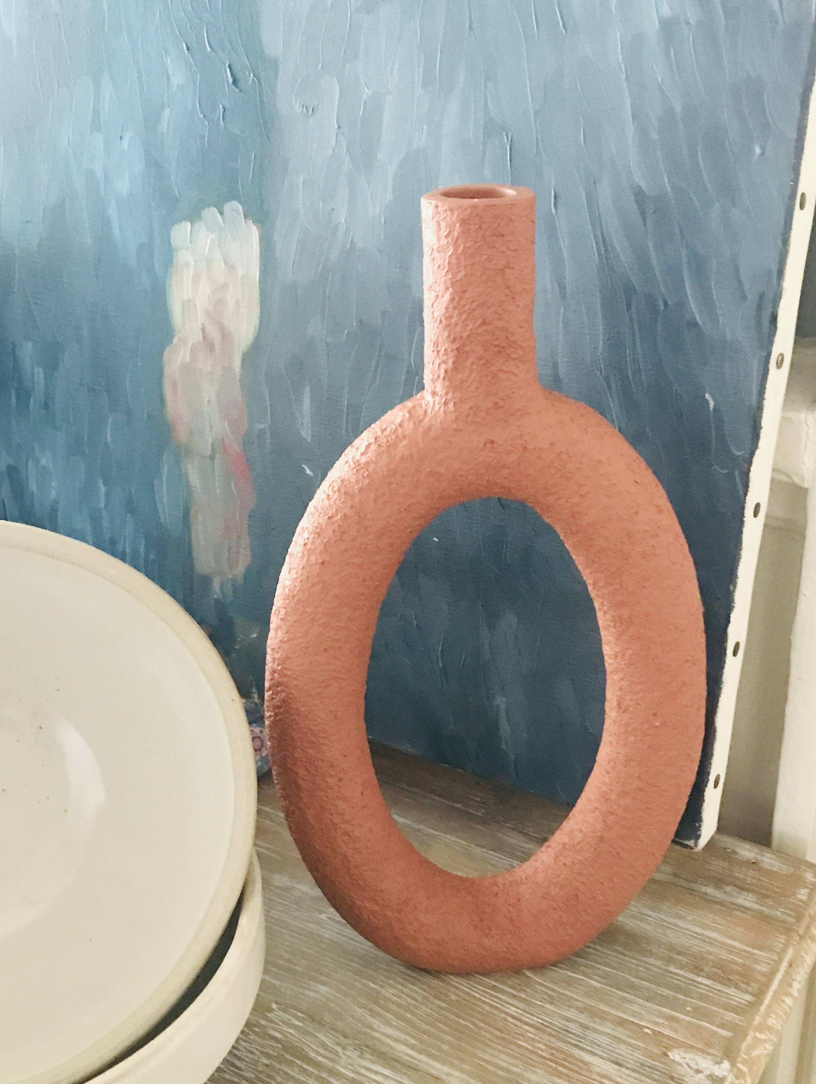 Terracotta Resin Vase Present Time Holland