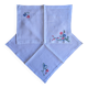 Rectangular tablecloth and its matching vintage hand-embroidered napkin – Sweet peas