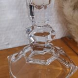 Crystal candle holder from val-saint-lambert