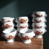 Pyrolux Lourioux porcelain soup bowls
